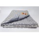 Sedziņa divpusēja MINKY Dots grey-grey 75х100 cm