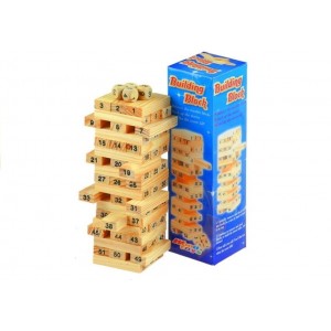 Arkādes spēle Jenga+spēļu kauliņi 56315