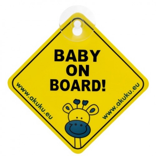 Brīdinājuma zīme BABY ON BOARD A0645