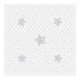 Aizsarpaklājiņš Less Mess GREY STARS 120x120 cm Ceba Baby (308)