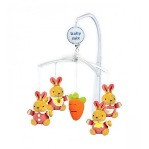 Muzikālais karuselis RABBITS BabyMix 10250