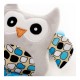 Attīstošā rotaļlieta ar pīkstuli OWL blue OB02