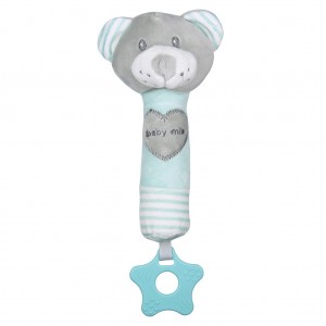 Rotaļlieta ar pīkstuli MINT BEAR BabyMix 40851