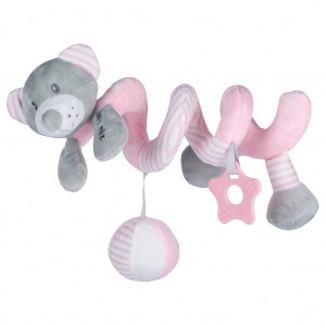 Plīša spirāle PINK BEAR Baby Mix 44880