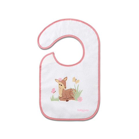BabyOno Priekšautiņš PINK DEER 832/02